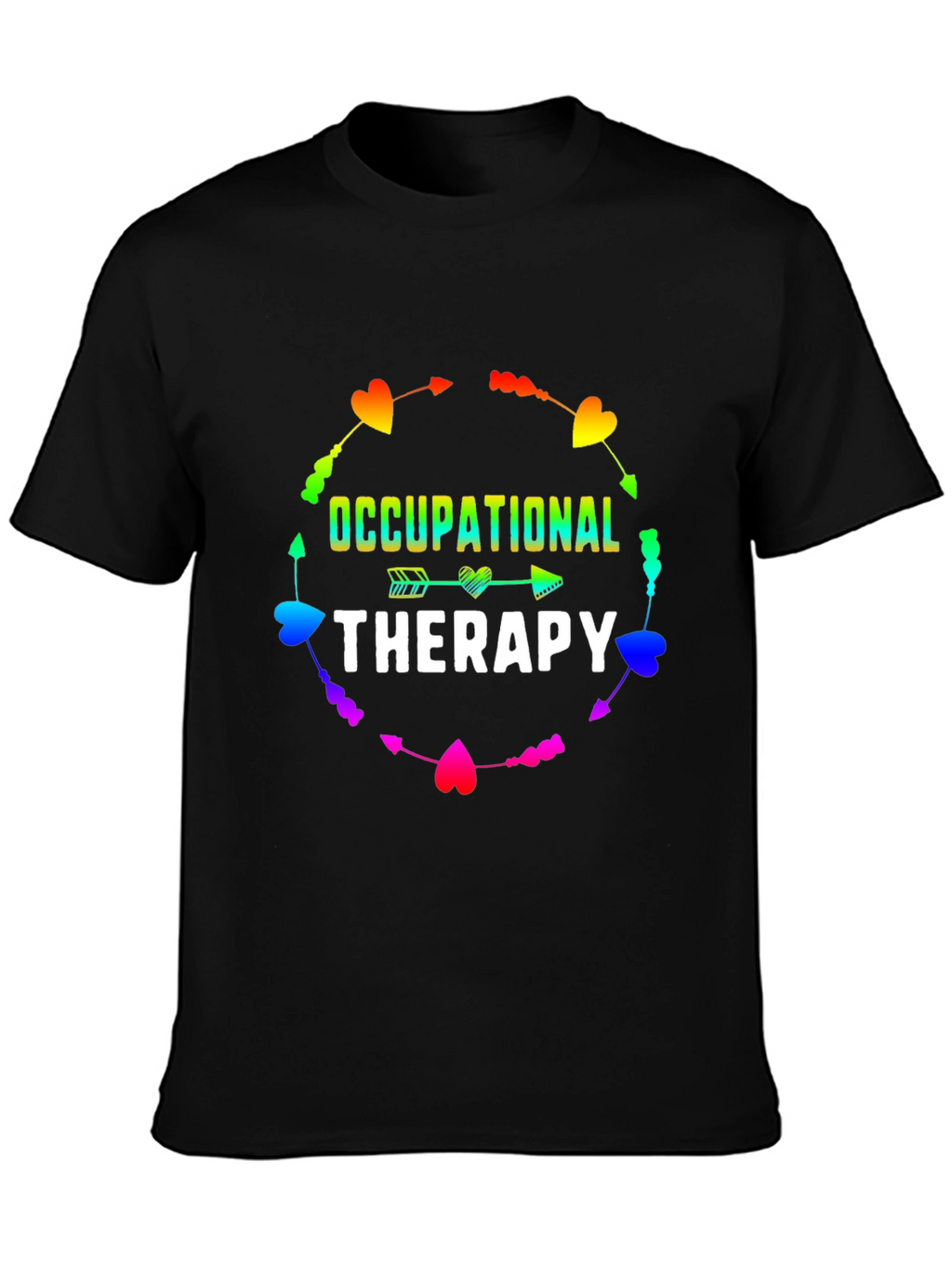 Occupational Therapy Rainbow Heart Arrow T-Shirt