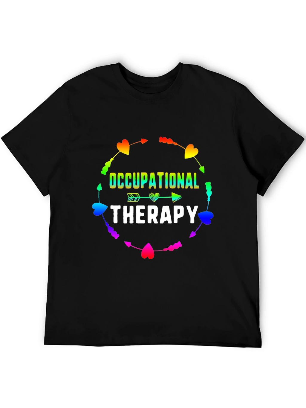 Occupational Therapy Rainbow Heart Arrow T-Shirt