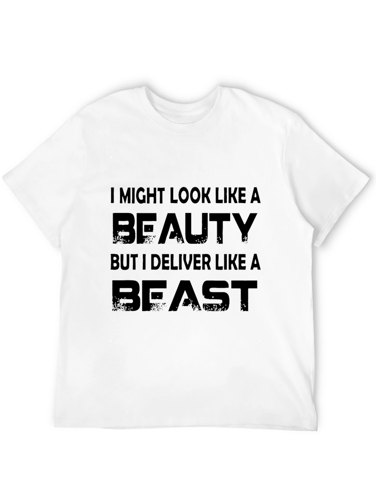 Beauty and Beast Mens Black T-Shirt
