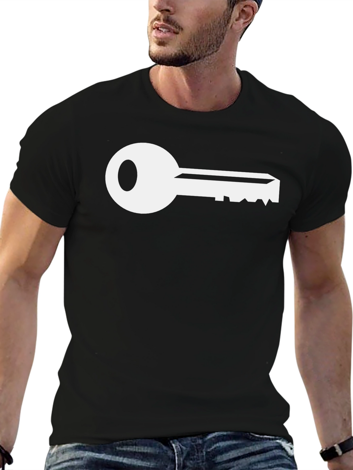 Key Graphic T-Shirt - Black