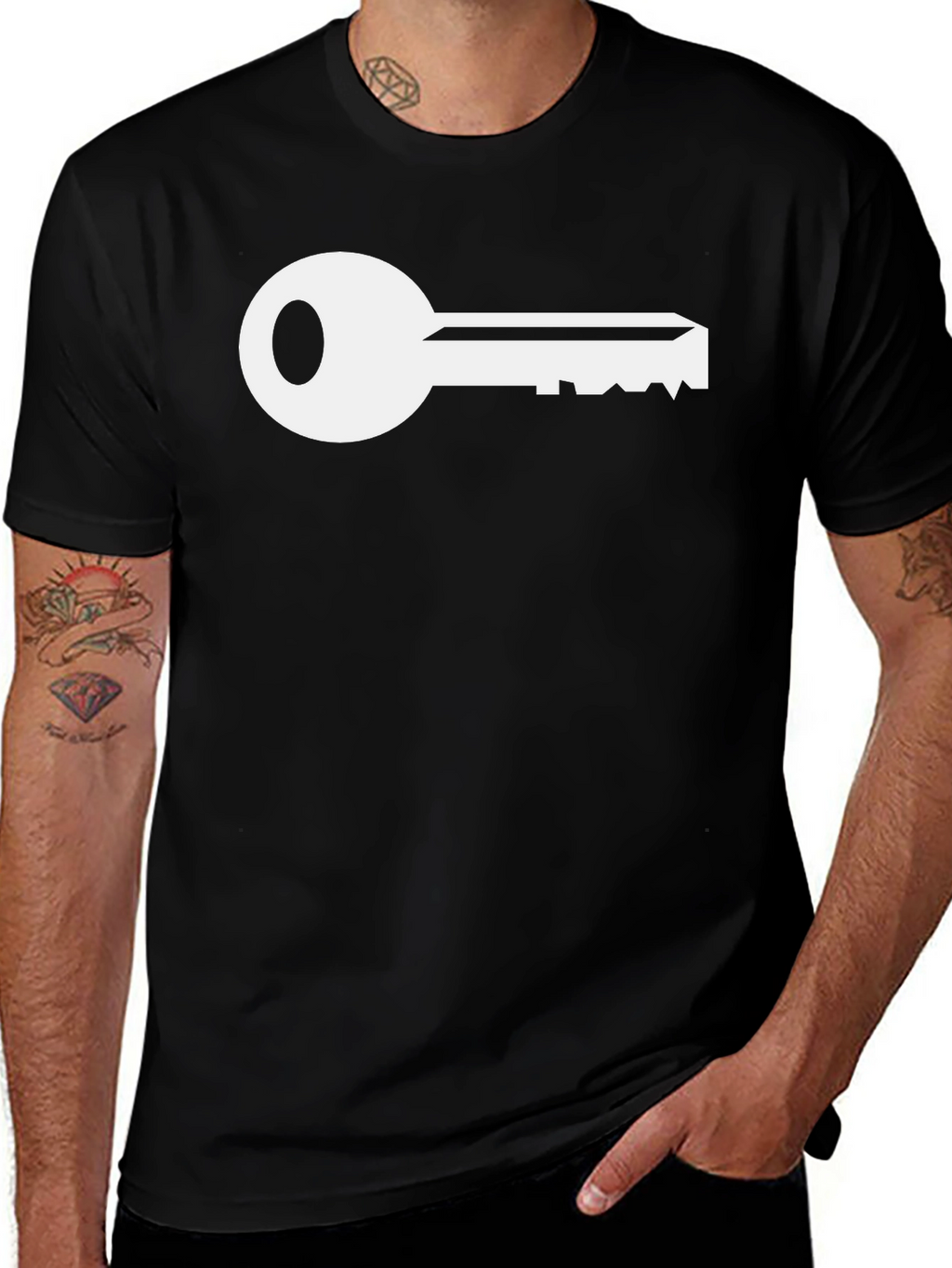 Key Graphic T-Shirt - Black