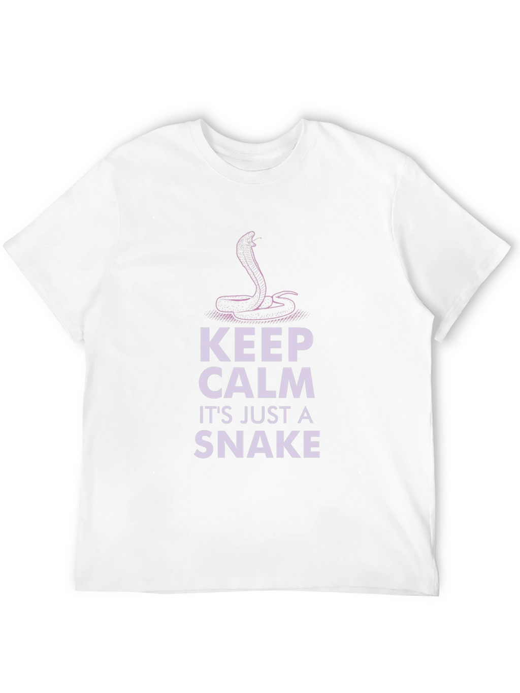 Keep Calm Snake T-Shirt - Funny Cobra Design