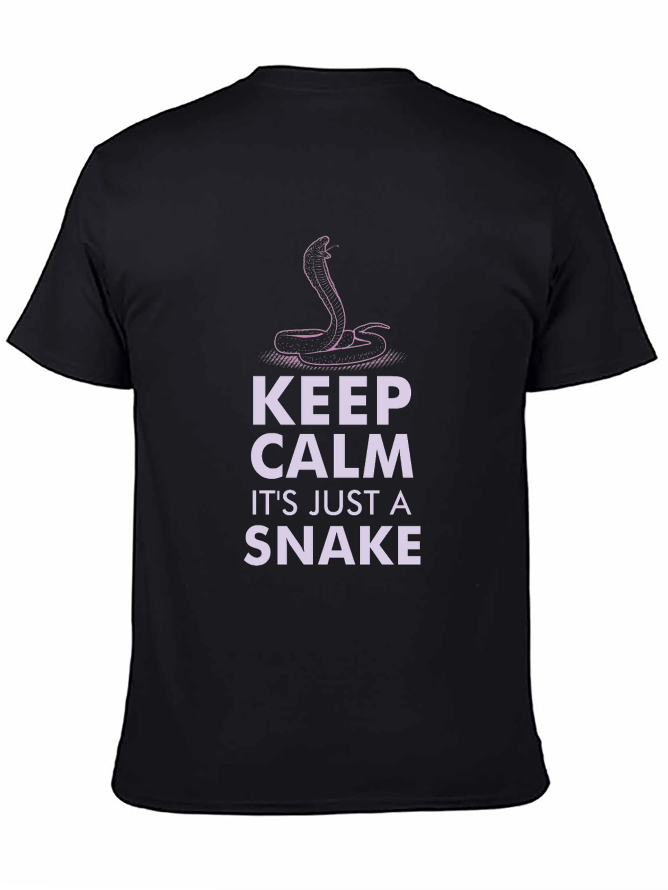 Keep Calm Snake T-Shirt - Funny Cobra Design