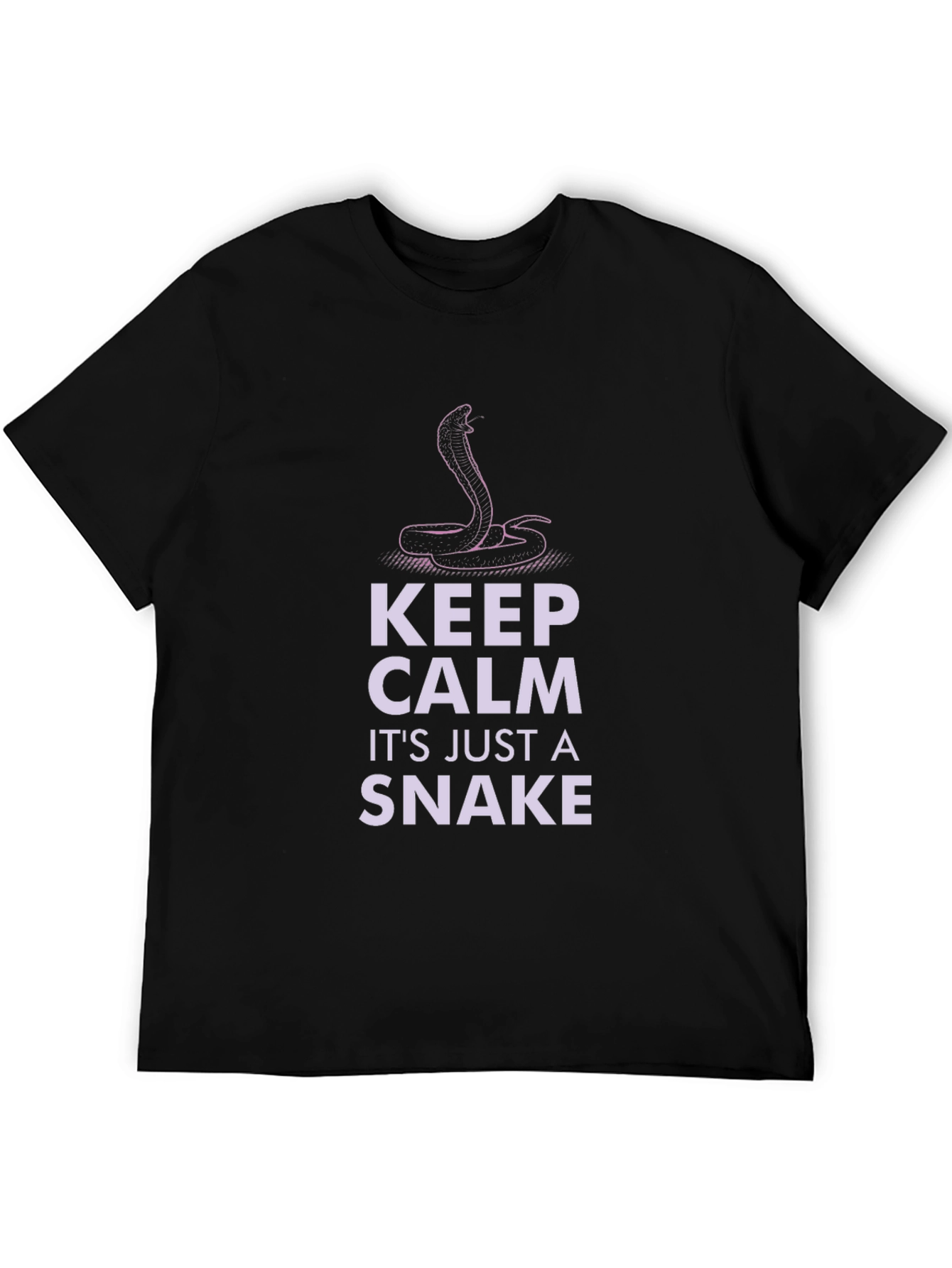 Keep Calm Snake T-Shirt - Funny Cobra Design