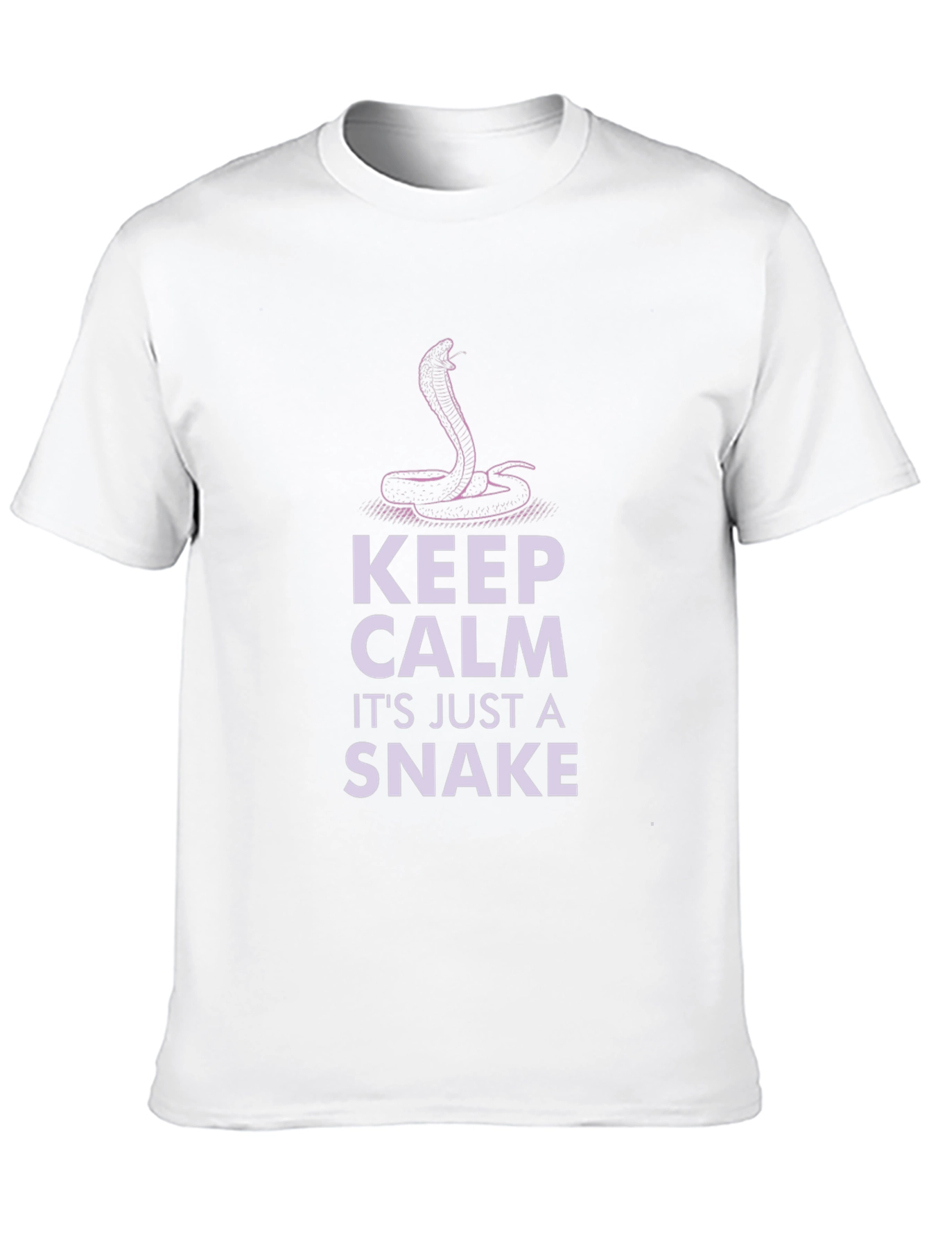 Keep Calm Snake T-Shirt - Funny Cobra Design