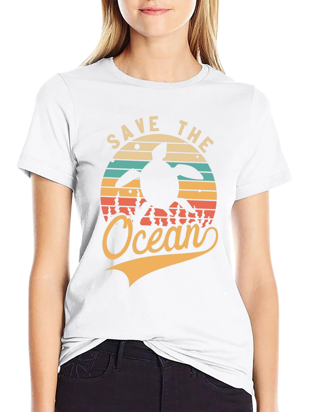 Save the Ocean Turtle Graphic Tee