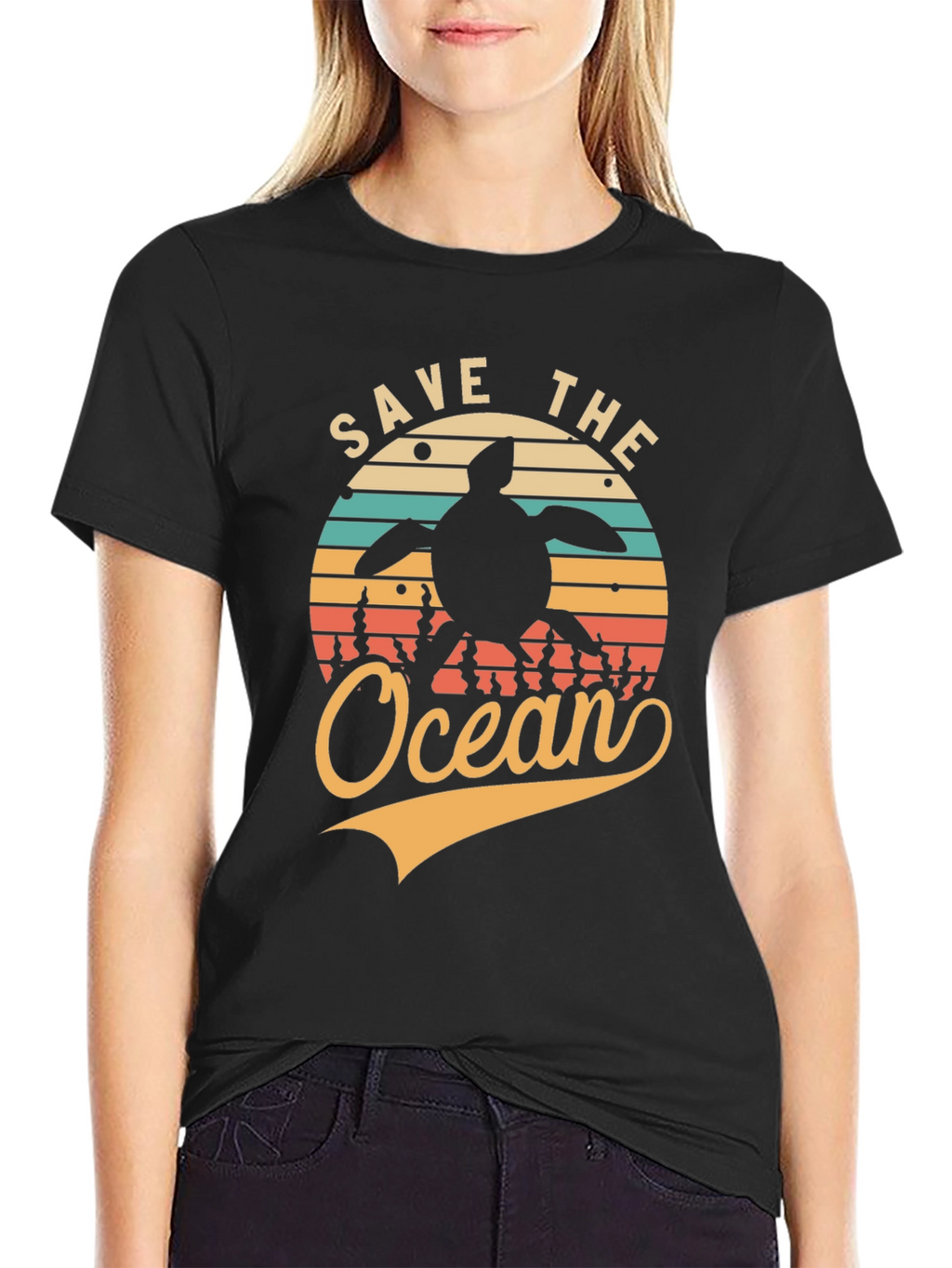 Save the Ocean Turtle Graphic Tee