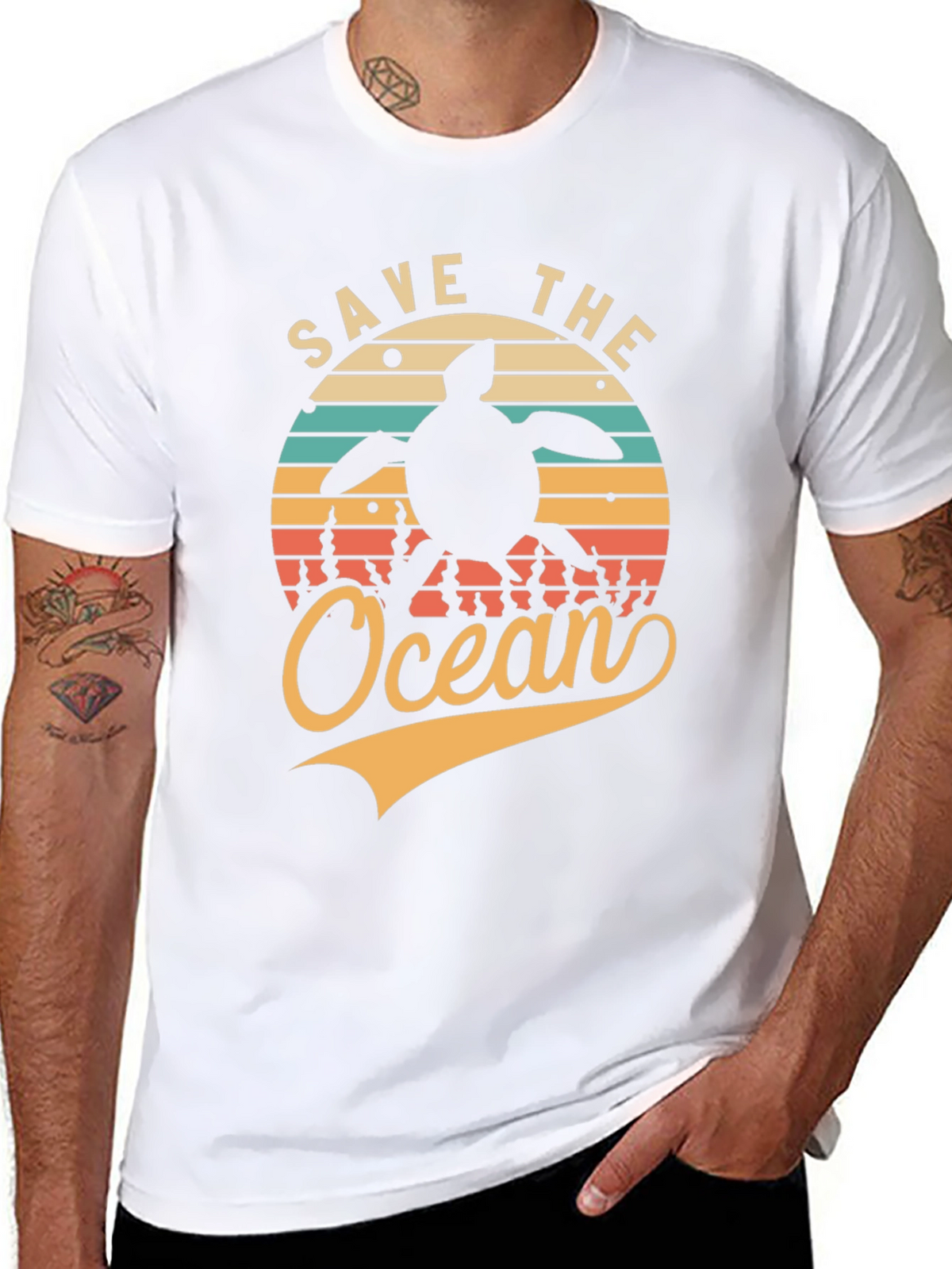 Save the Ocean Turtle Graphic Tee
