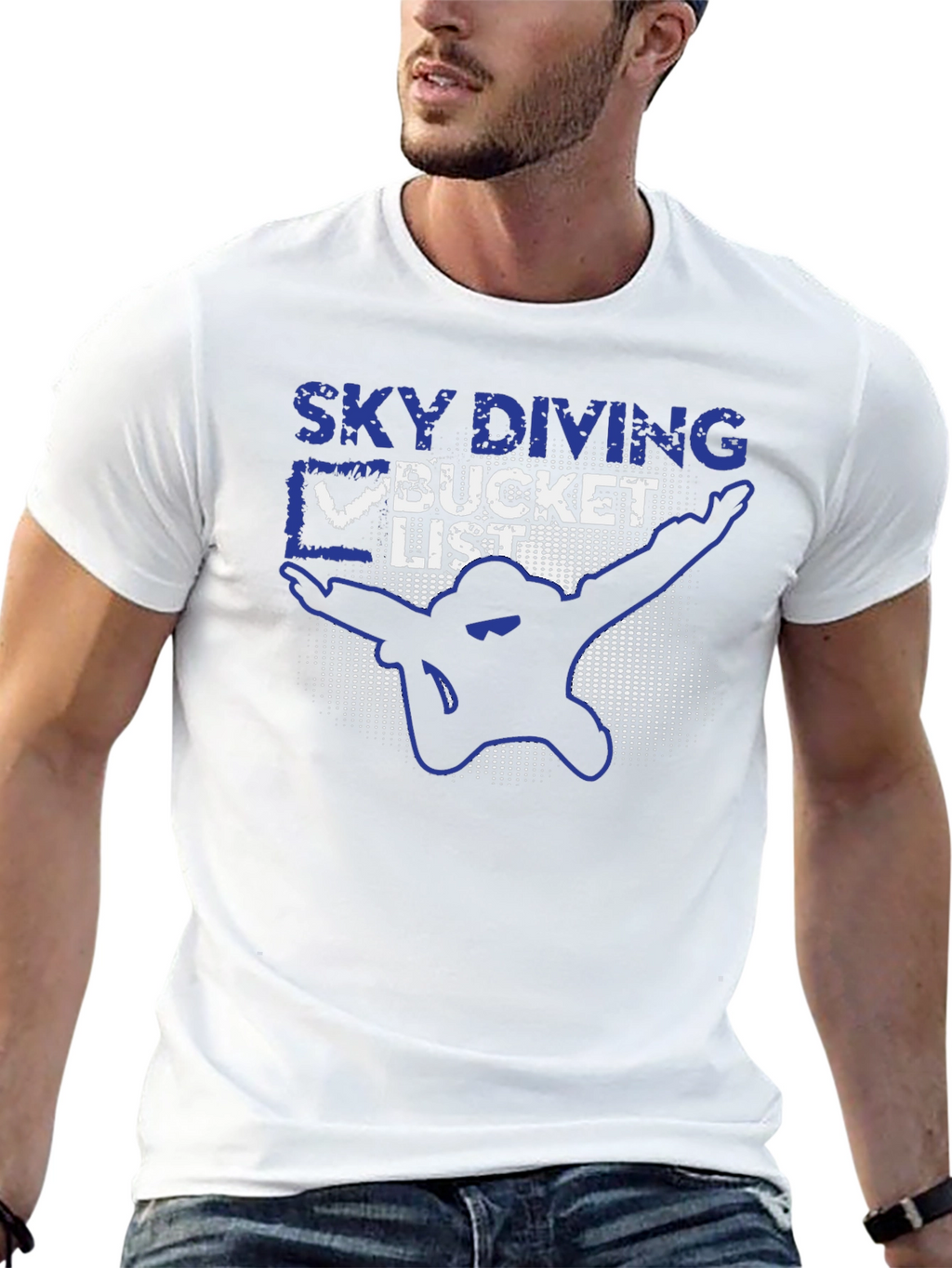 Skydiving Bucket List Graphic T-Shirt