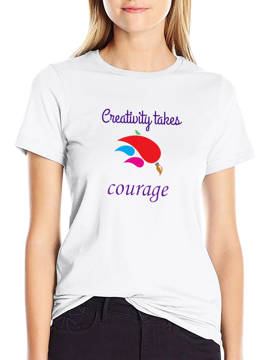 Creativity Takes Courage Black T-Shirt