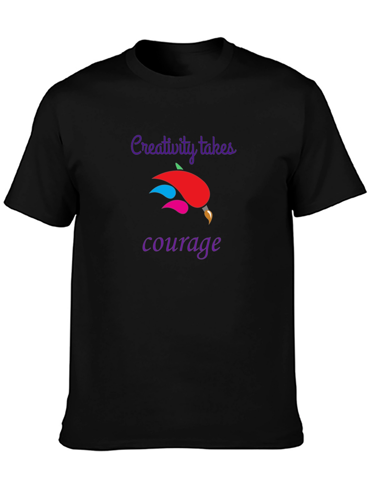 Creativity Takes Courage Black T-Shirt