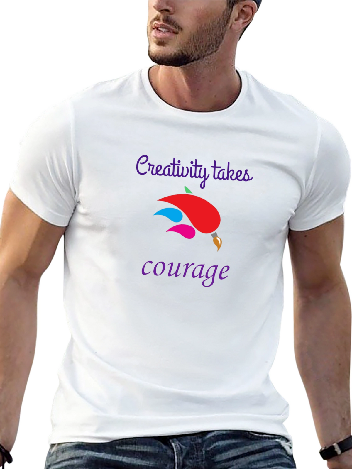 Creativity Takes Courage Black T-Shirt