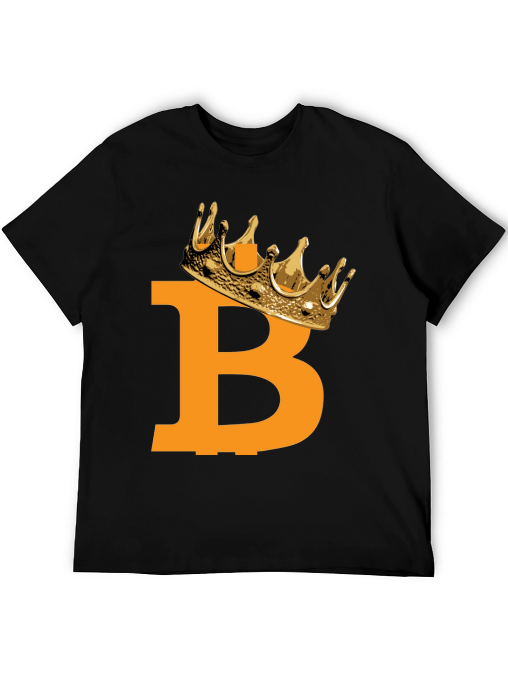 Bitcoin King Black T-Shirt