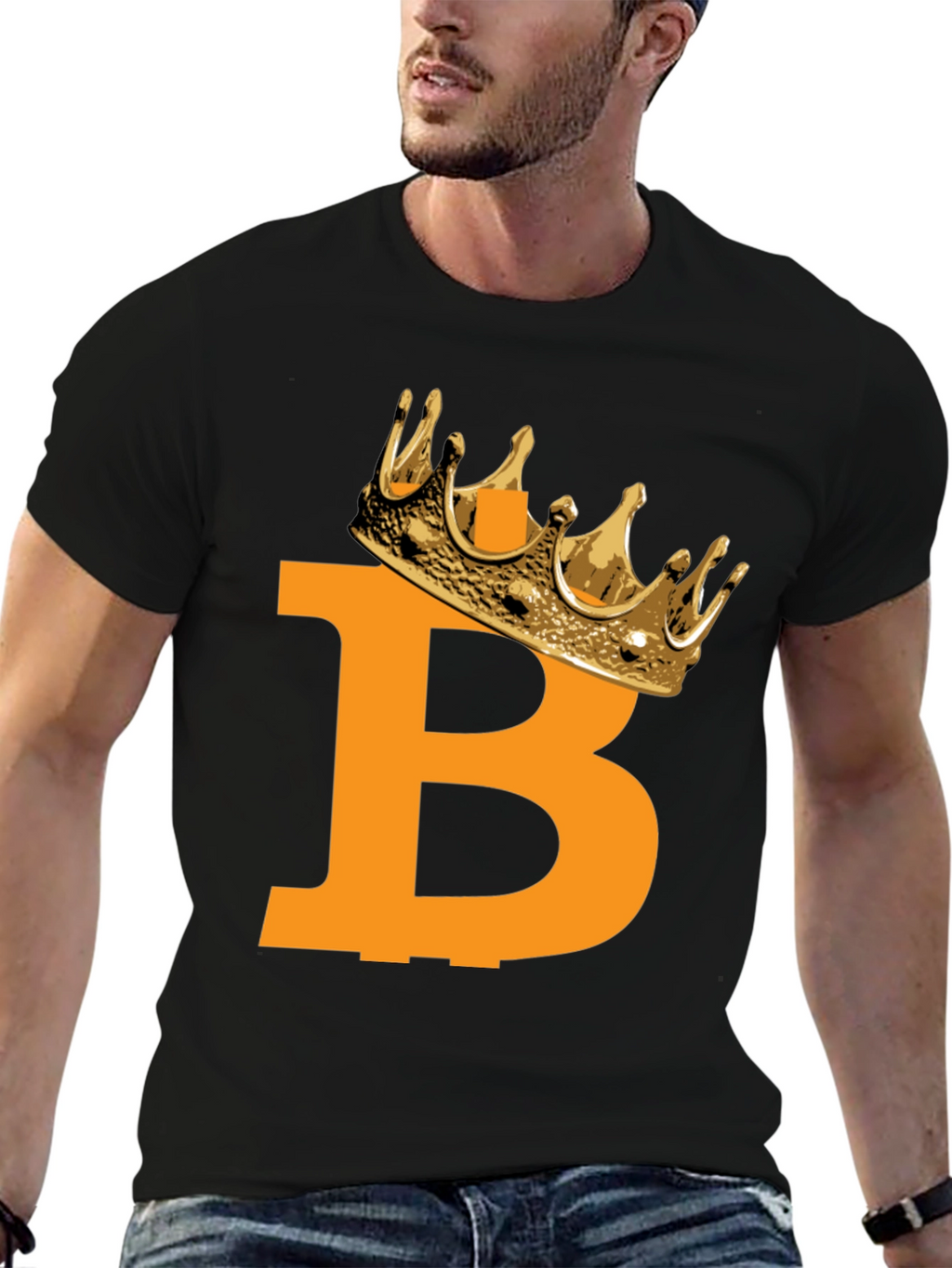 Bitcoin King Black T-Shirt