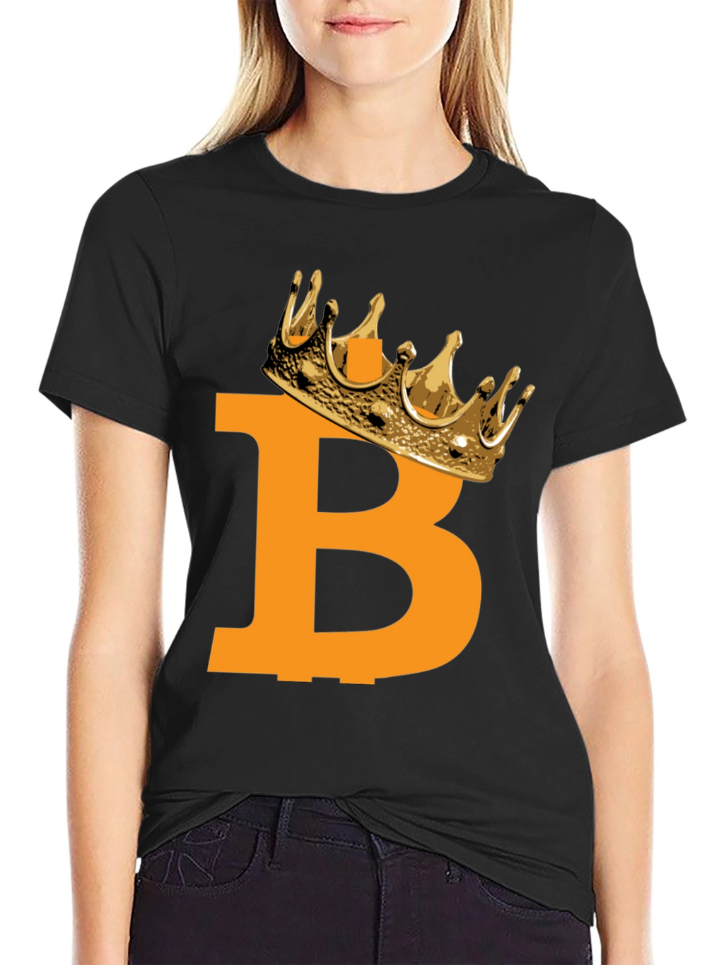 Bitcoin King Black T-Shirt