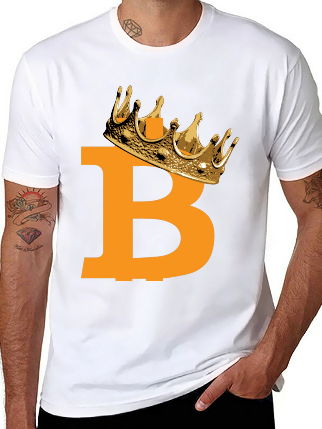 Bitcoin King Black T-Shirt
