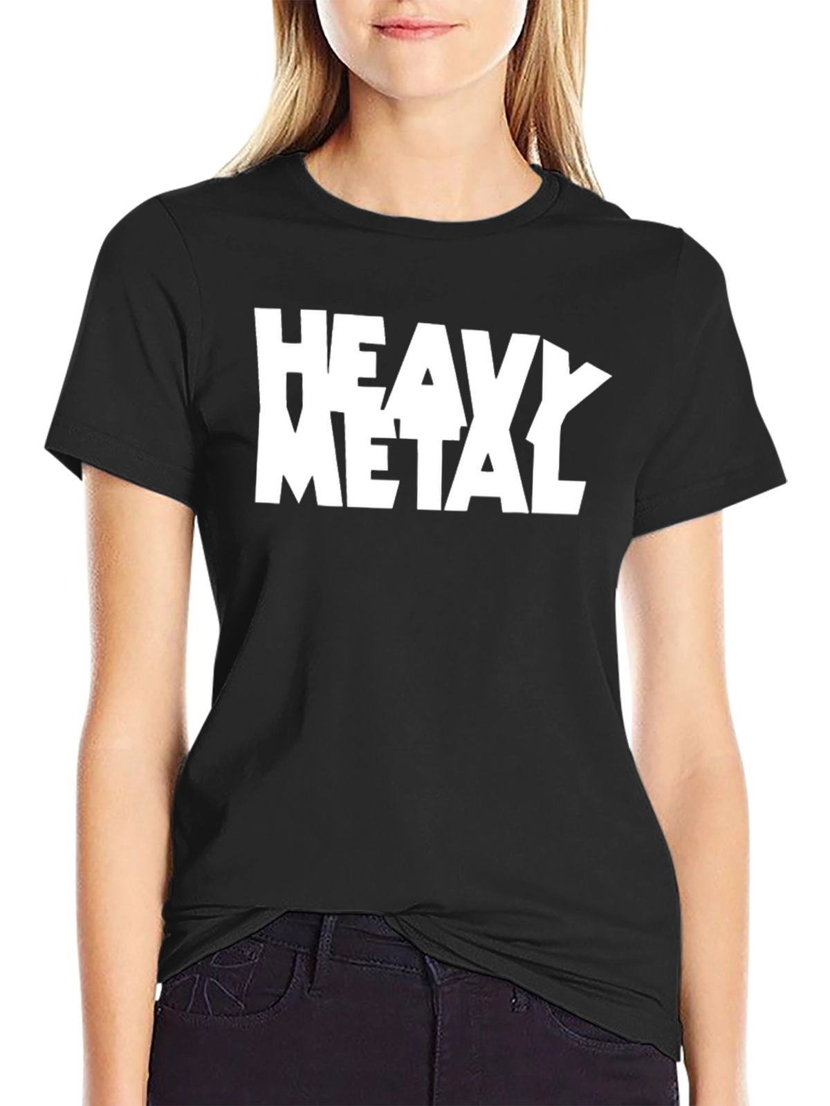 Heavy Metal Graphic Tee - Black Cotton T-Shirt