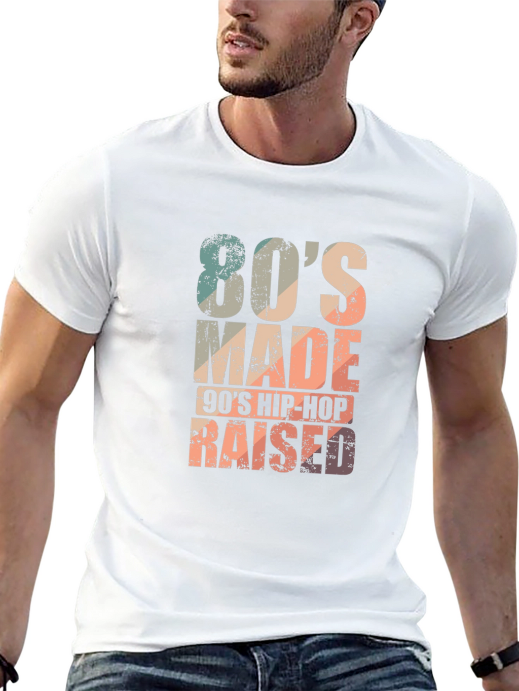 80s Made 90s Hip-Hop Raised Graphic Tee
