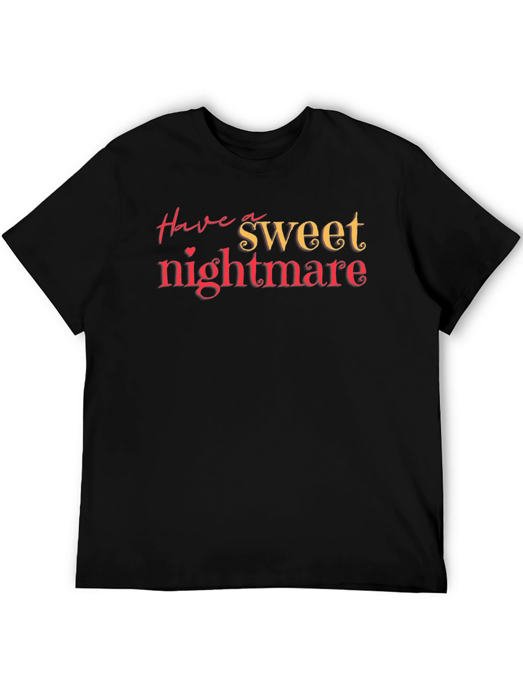 Sweet Nightmare Black Graphic T-Shirt
