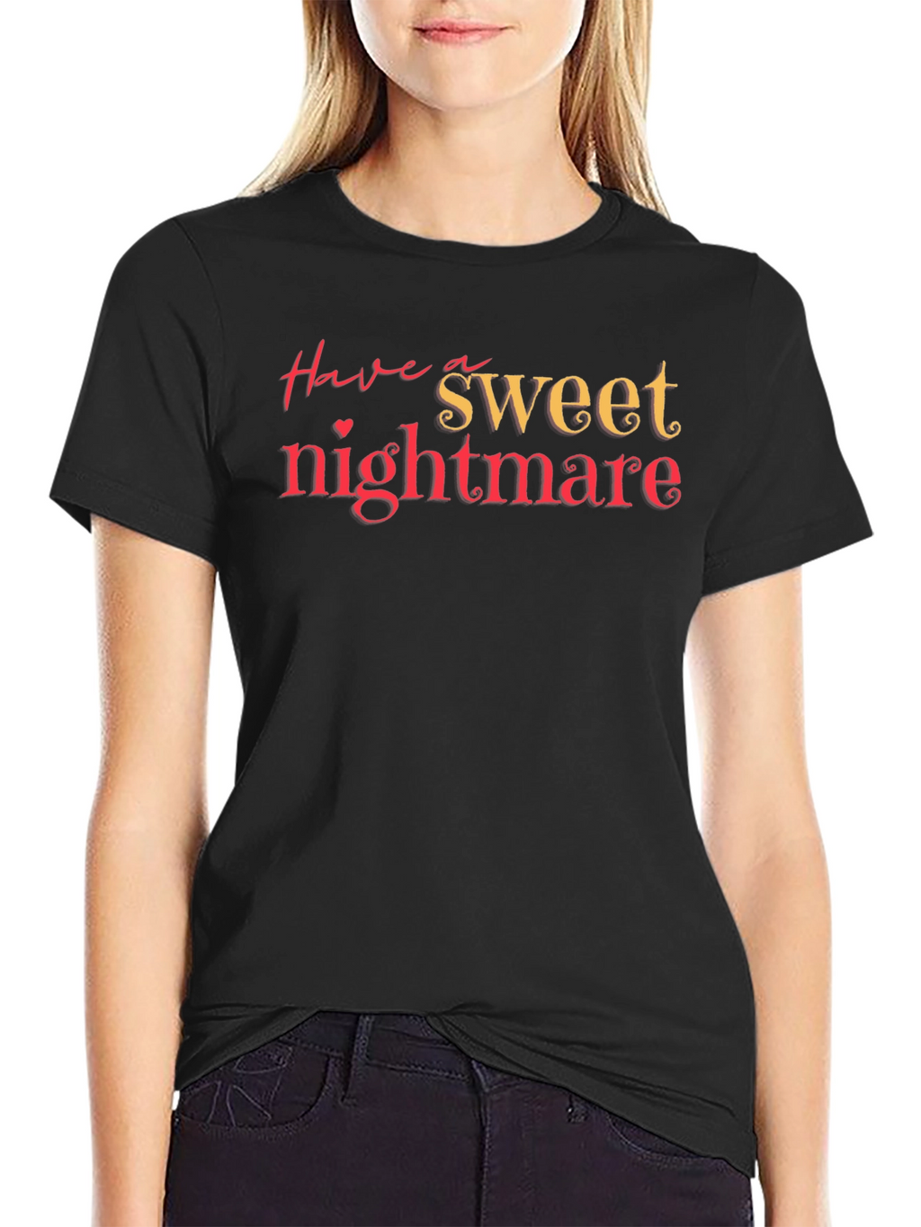 Sweet Nightmare Black Graphic T-Shirt