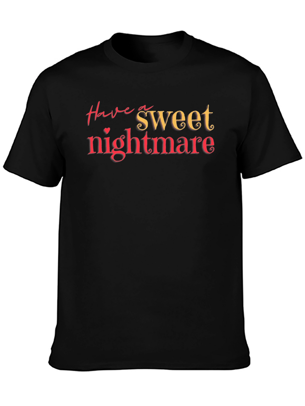 Sweet Nightmare Black Graphic T-Shirt