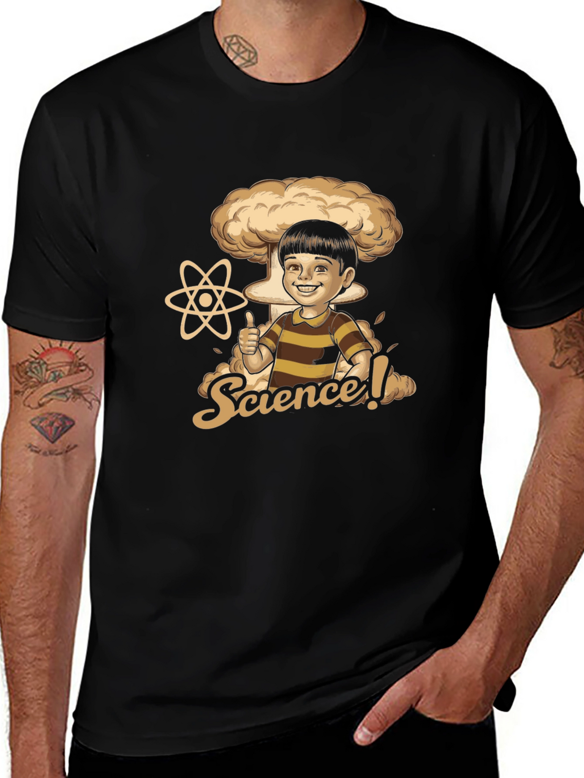 Science Humor Graphic Tee - Black