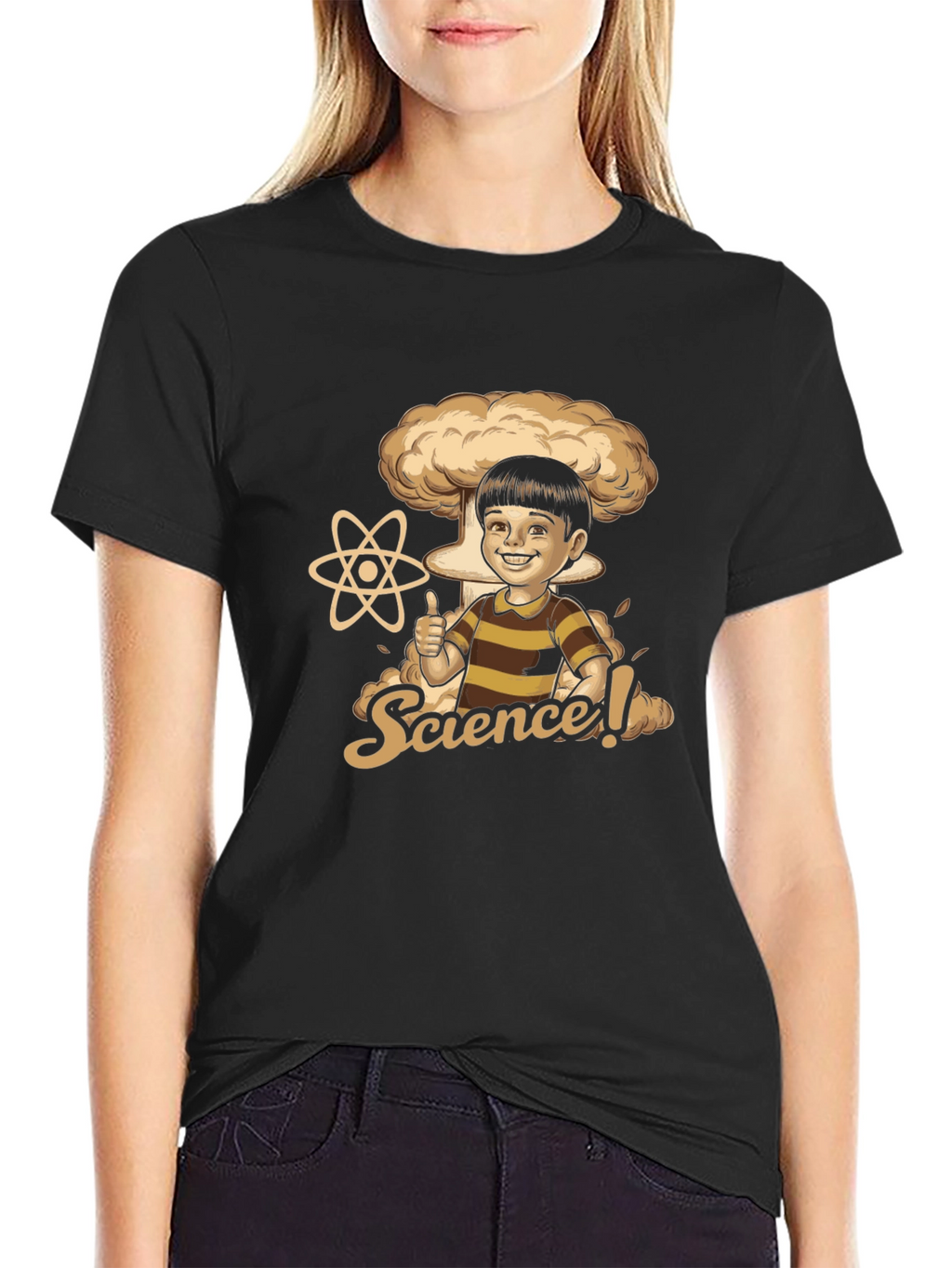 Science Humor Graphic Tee - Black
