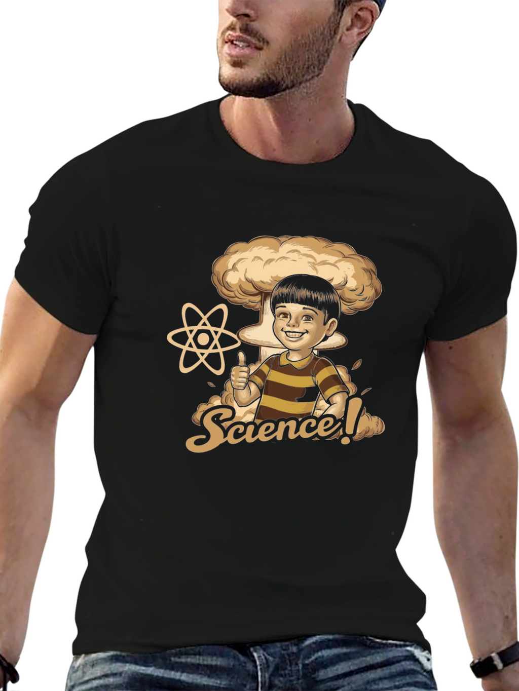 Science Humor Graphic Tee - Black
