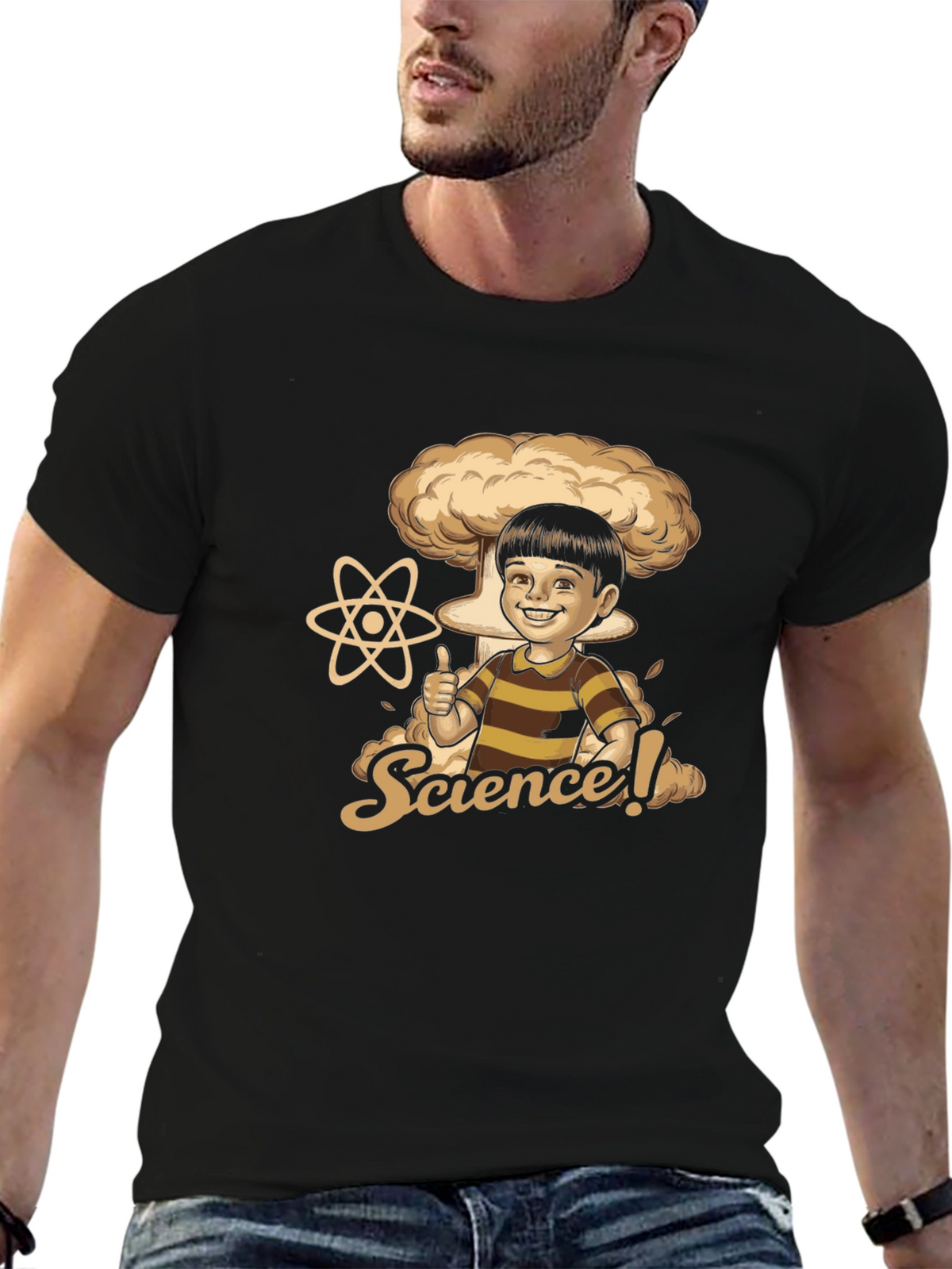 Science Humor Graphic Tee - Black