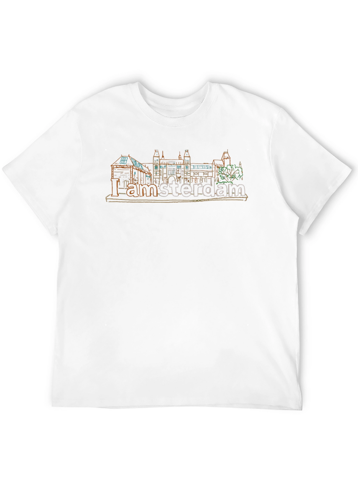 I Amsterdam T-Shirt - City Skyline Graphic Tee