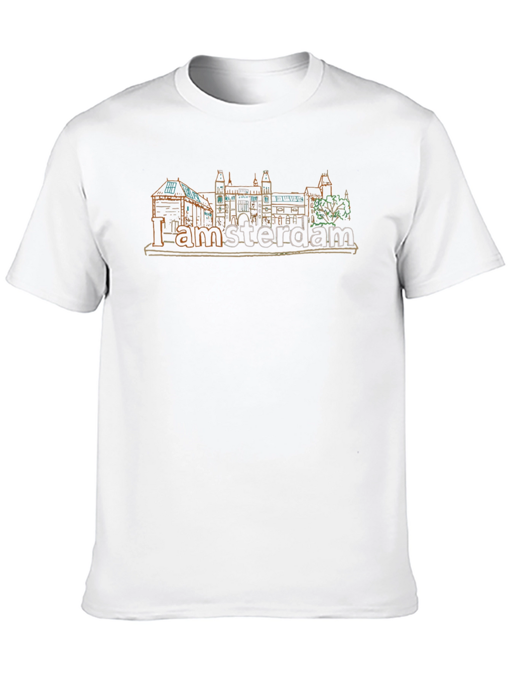 I Amsterdam T-Shirt - City Skyline Graphic Tee