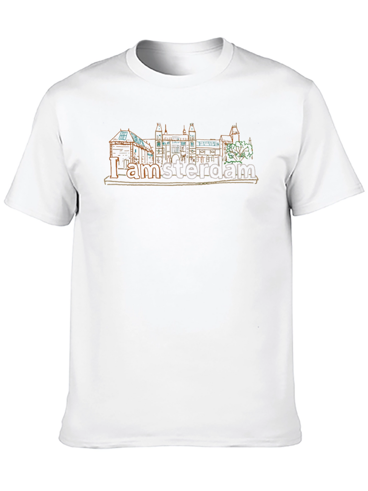 I Amsterdam T-Shirt - City Skyline Graphic Tee