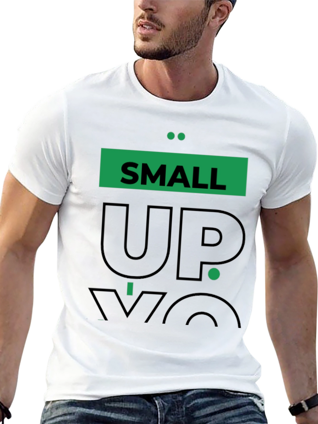 Small Up NYC Black Graphic Tee