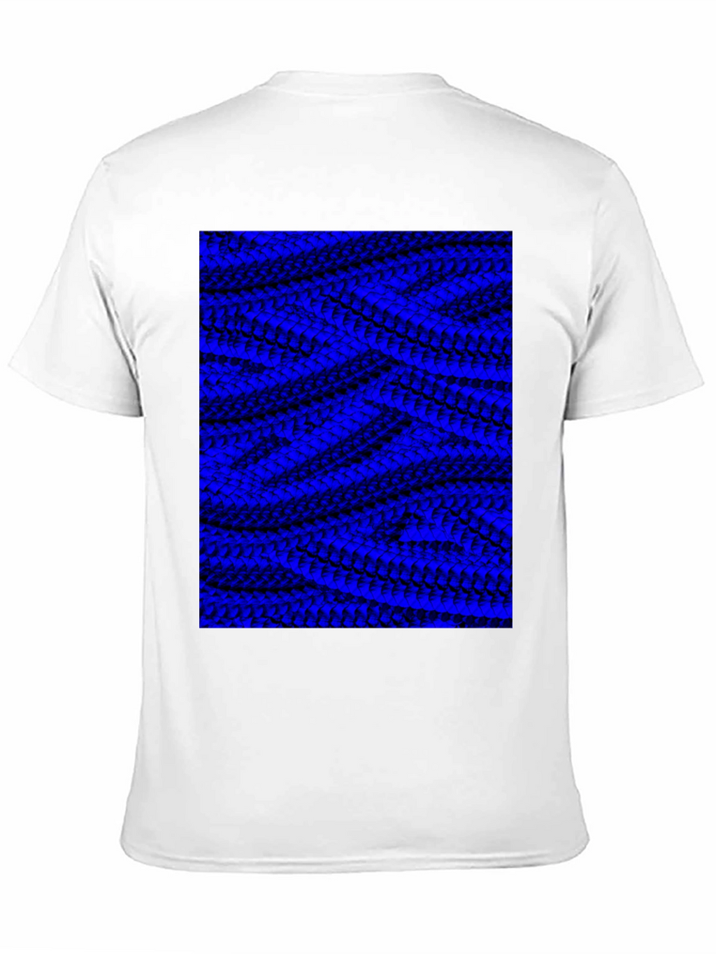 Abstract Blue Pattern Graphic Tee