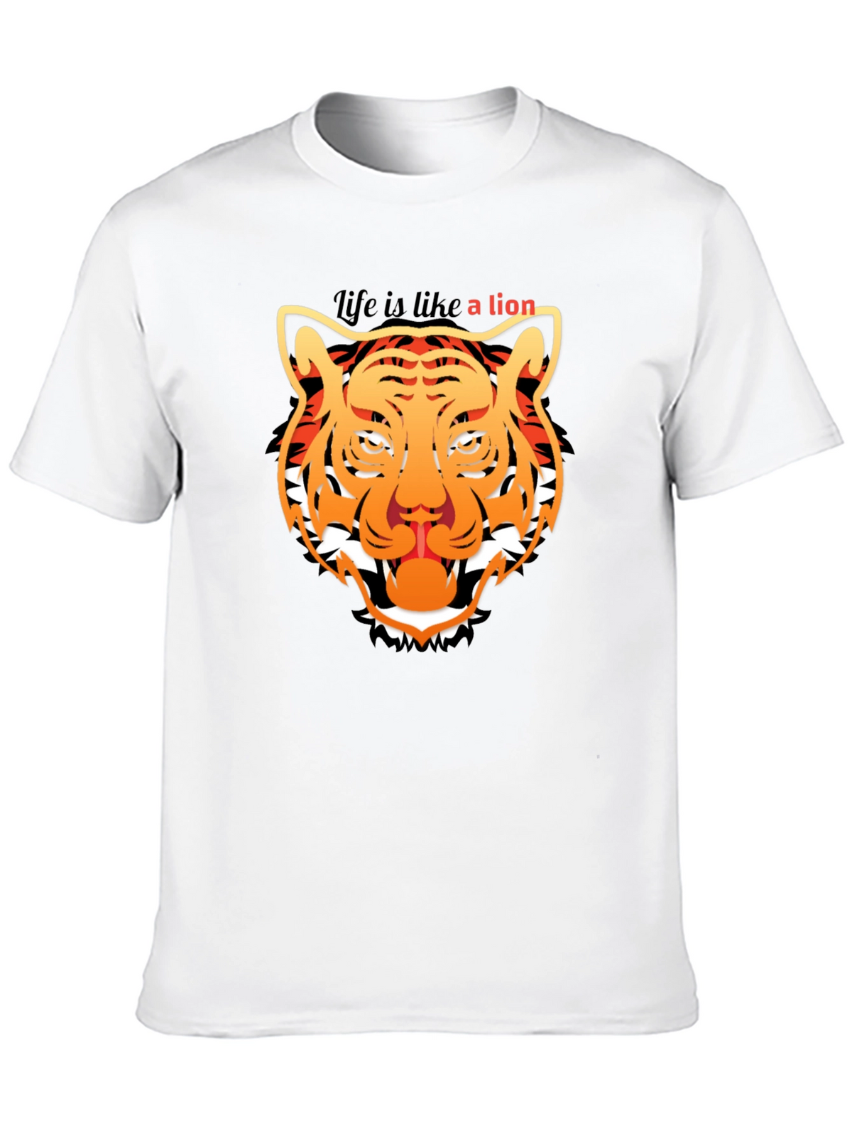 Lion Graphic Tee - Mens Black T-Shirt