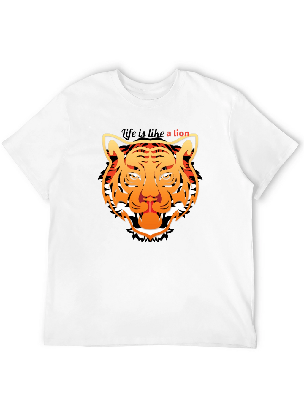 Lion Graphic Tee - Mens Black T-Shirt