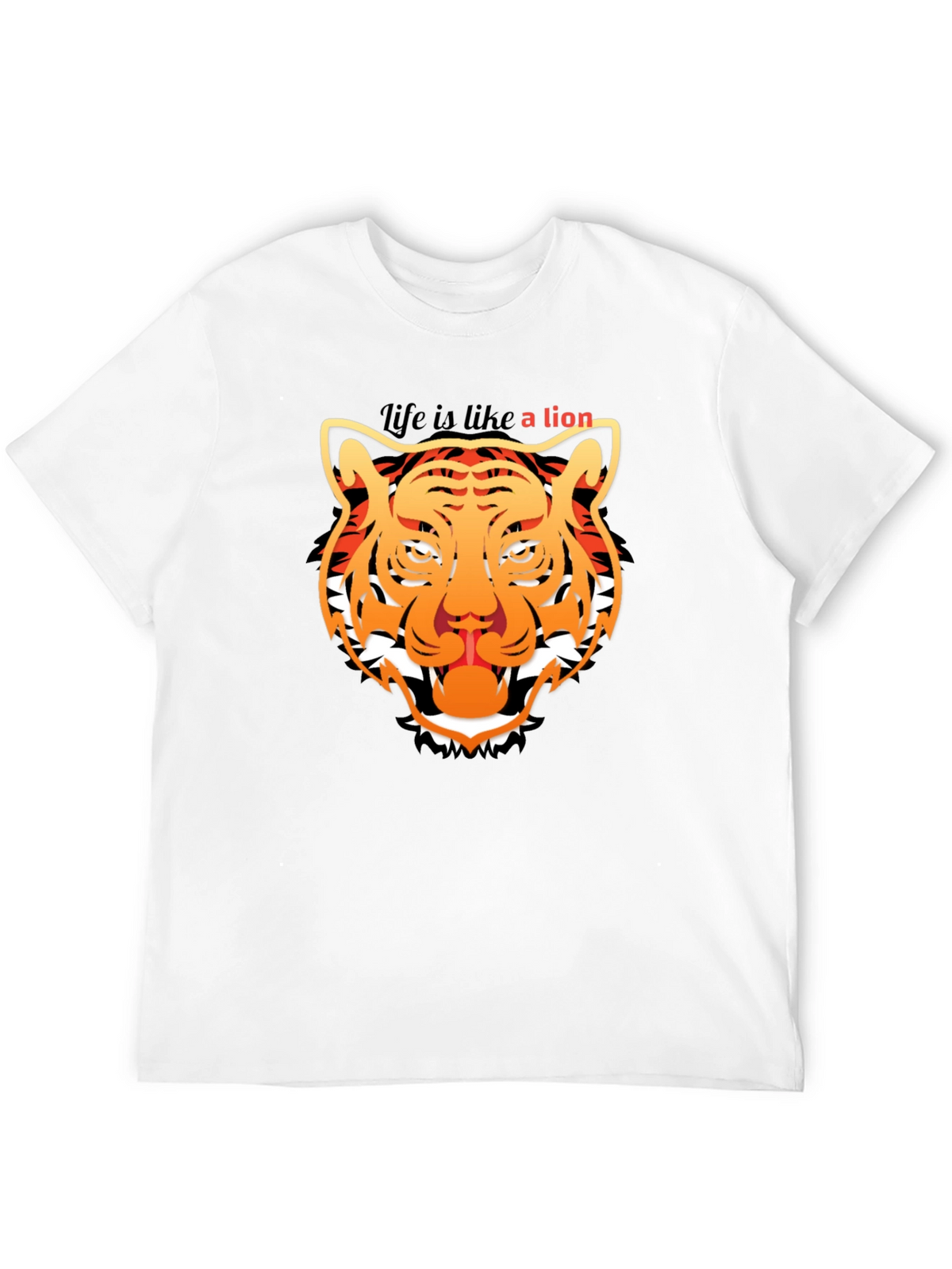 Lion Graphic Tee - Mens Black T-Shirt