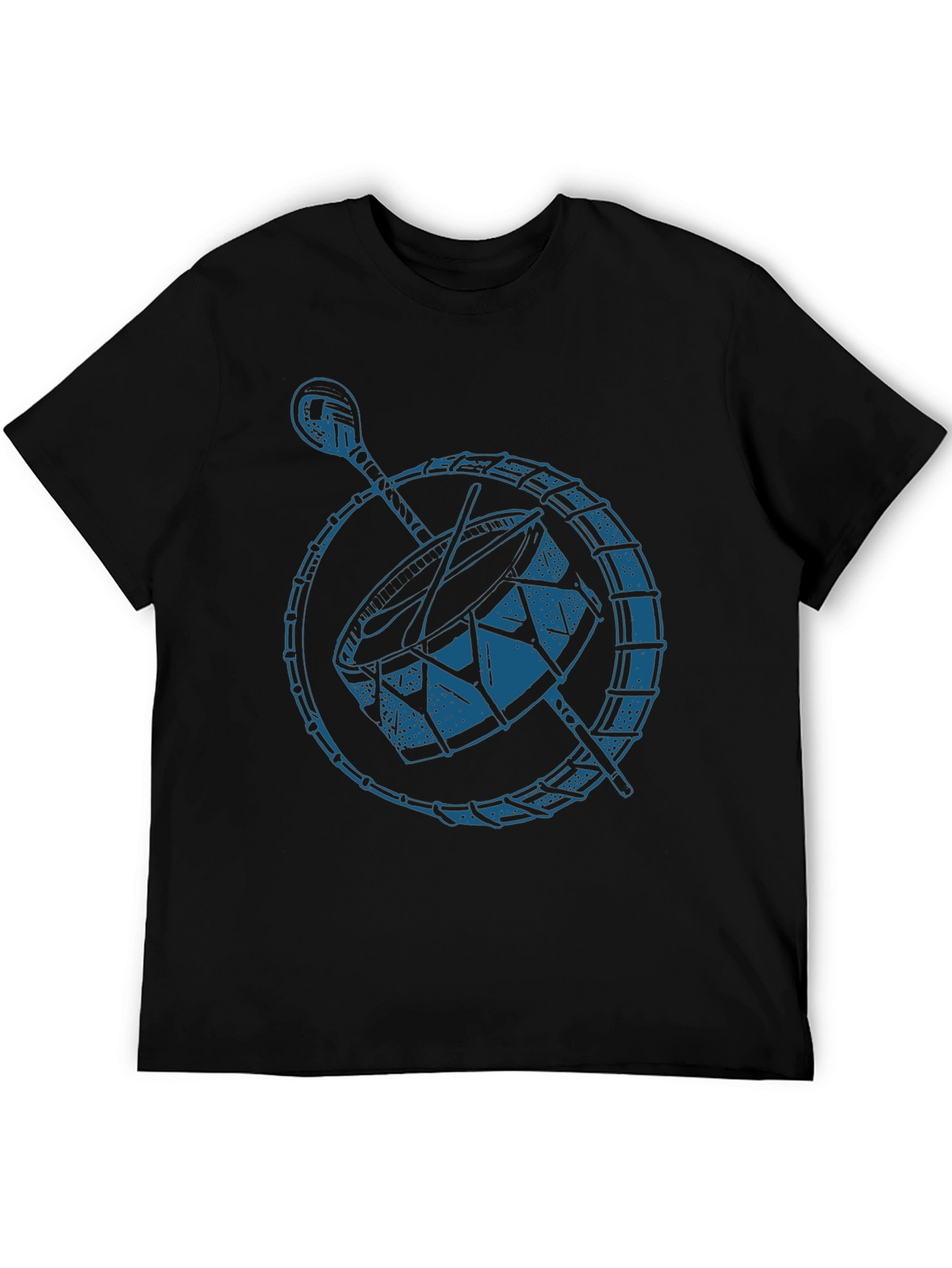 Drum Graphic Black T-Shirt
