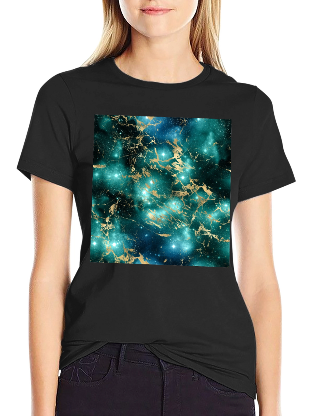 Galaxy Marble Print T-Shirt