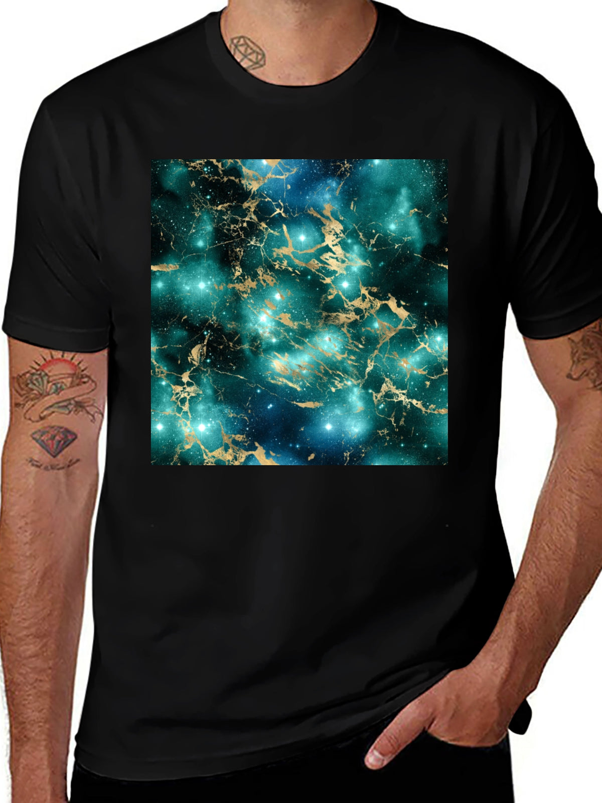 Galaxy Marble Print T-Shirt