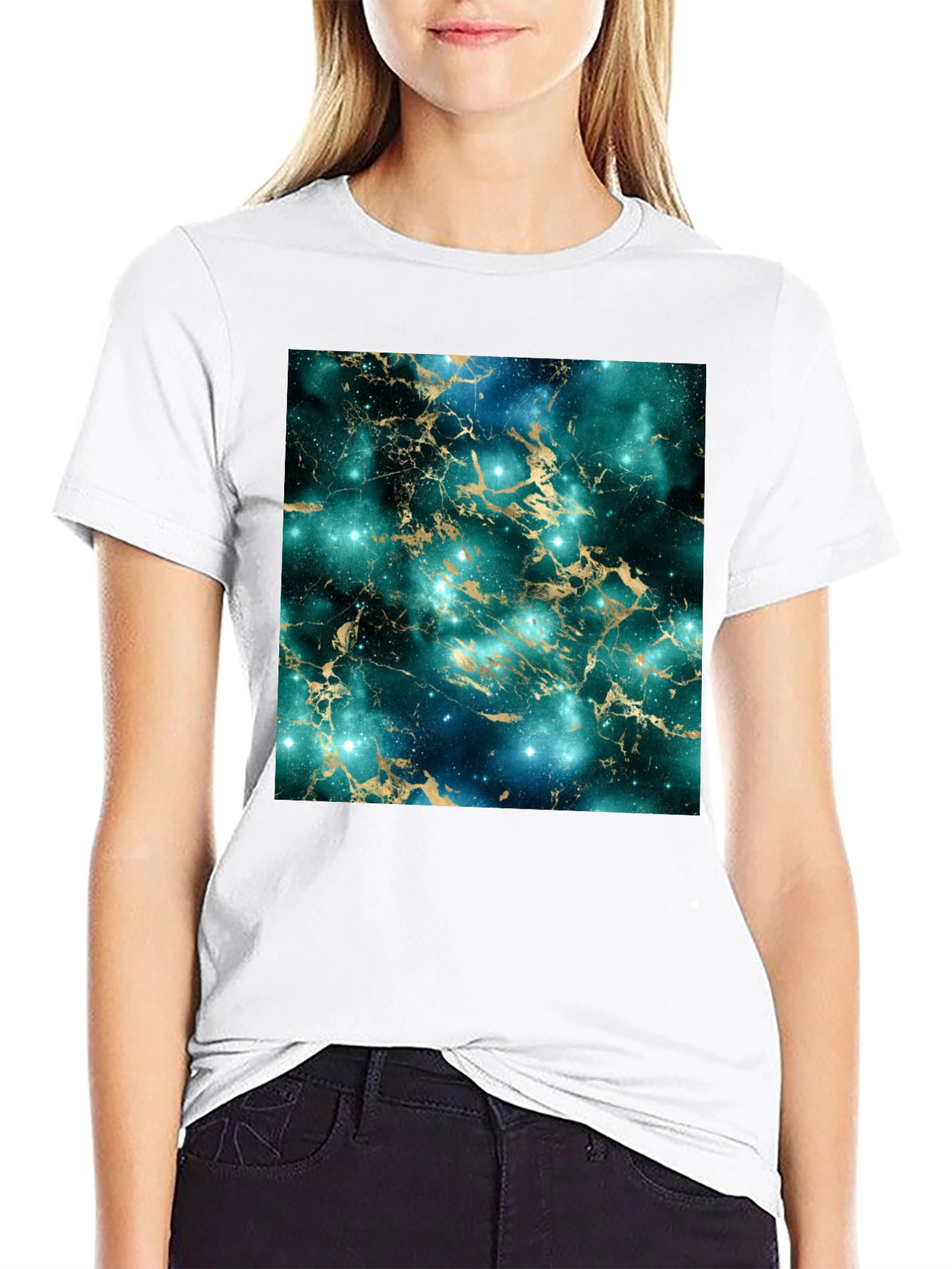 Galaxy Marble Print T-Shirt