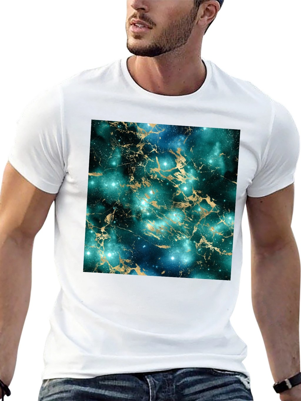 Galaxy Marble Print T-Shirt