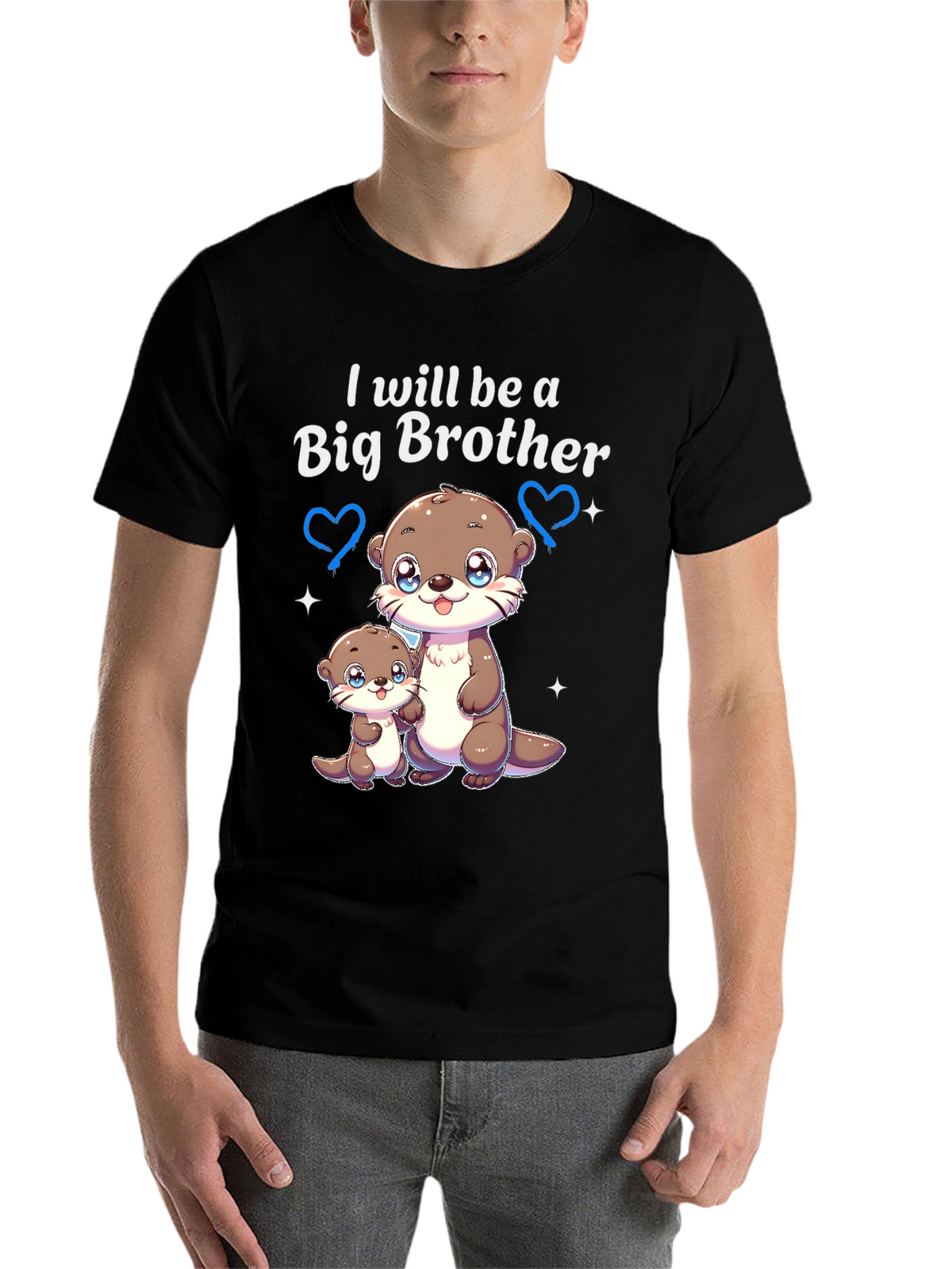 Big Brother Otter T-Shirt - Cute Pregnancy Announcement Tee