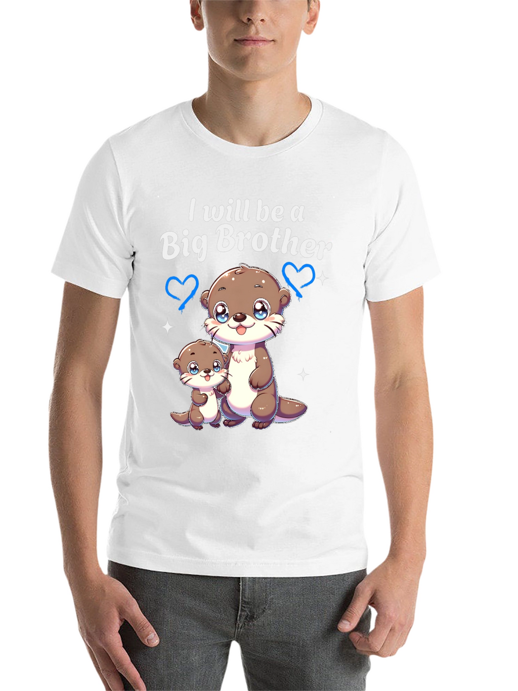 Big Brother Otter T-Shirt - Cute Pregnancy Announcement Tee