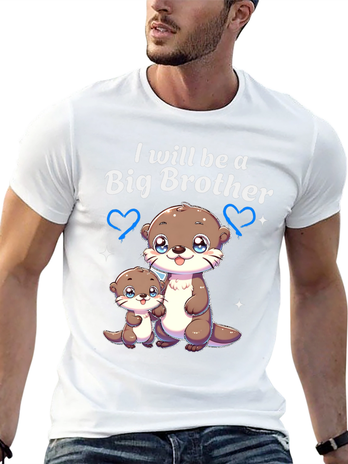 Big Brother Otter T-Shirt - Cute Pregnancy Announcement Tee