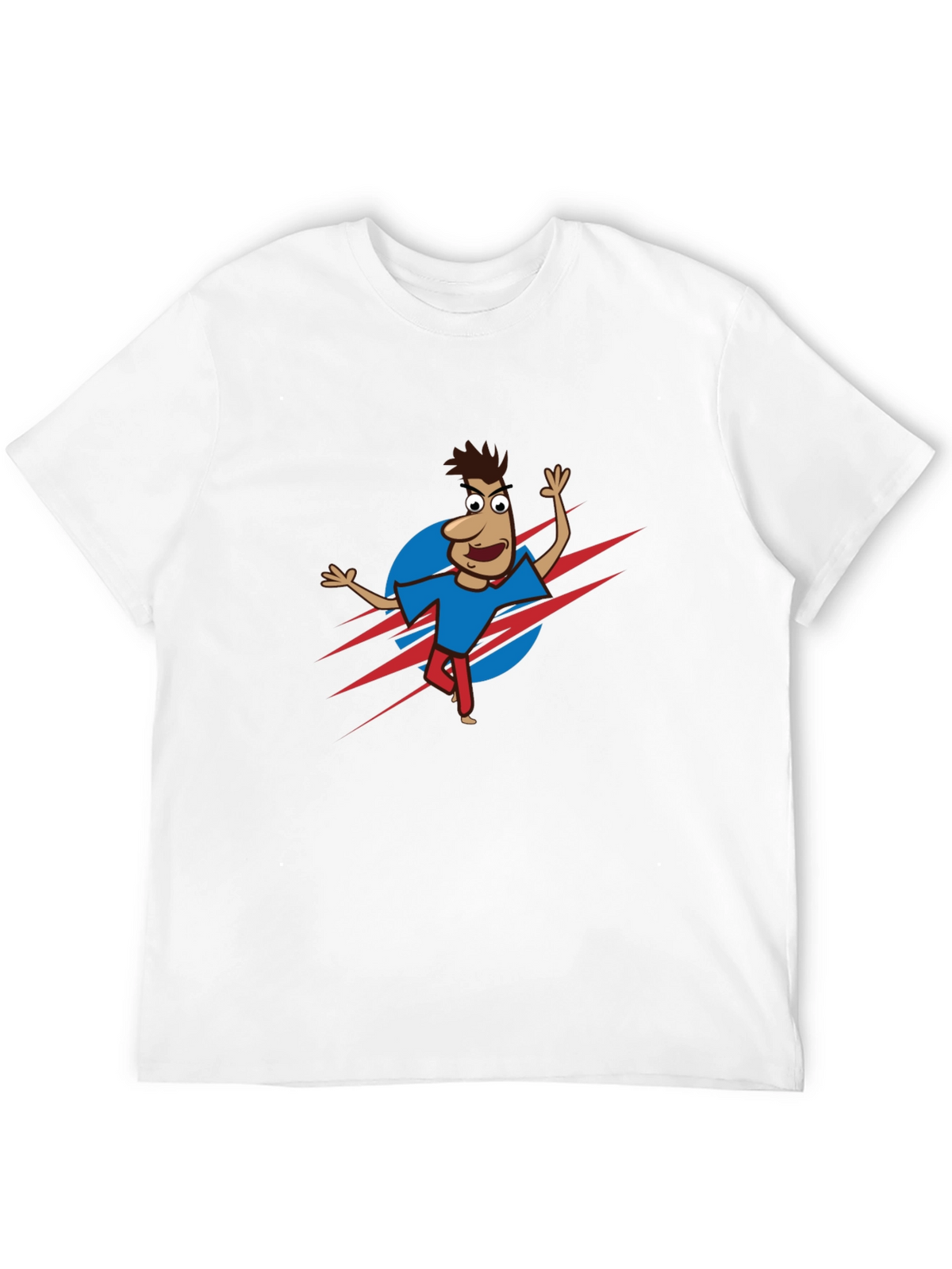 Cartoon Character Graphic Black T-Shirt
