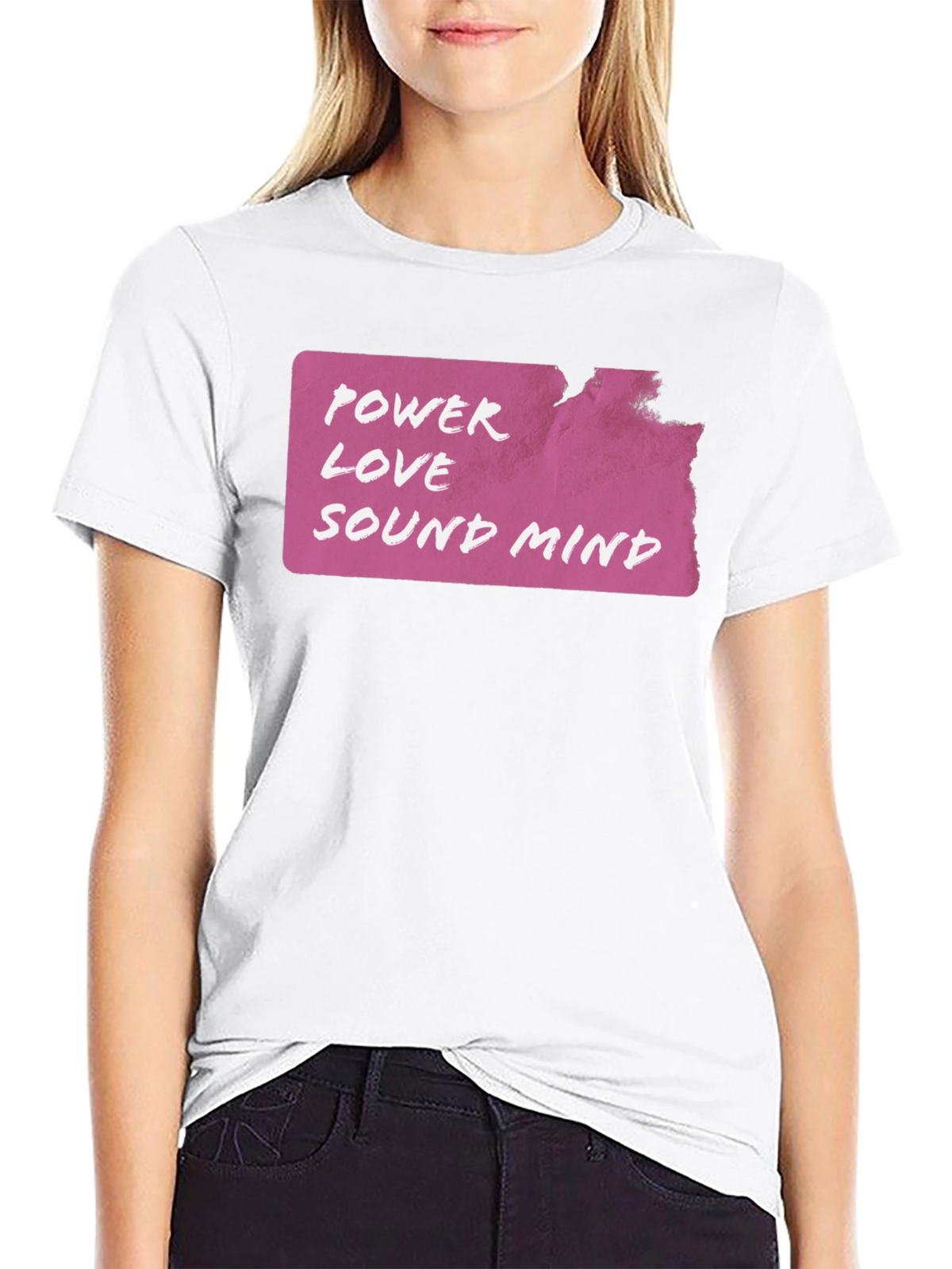 Power Love Sound Mind Graphic T-Shirt