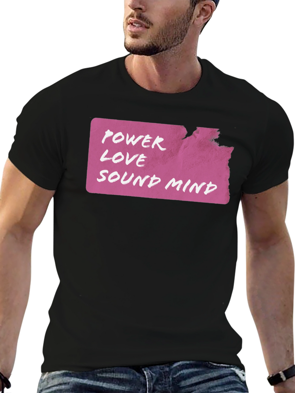 Power Love Sound Mind Graphic T-Shirt