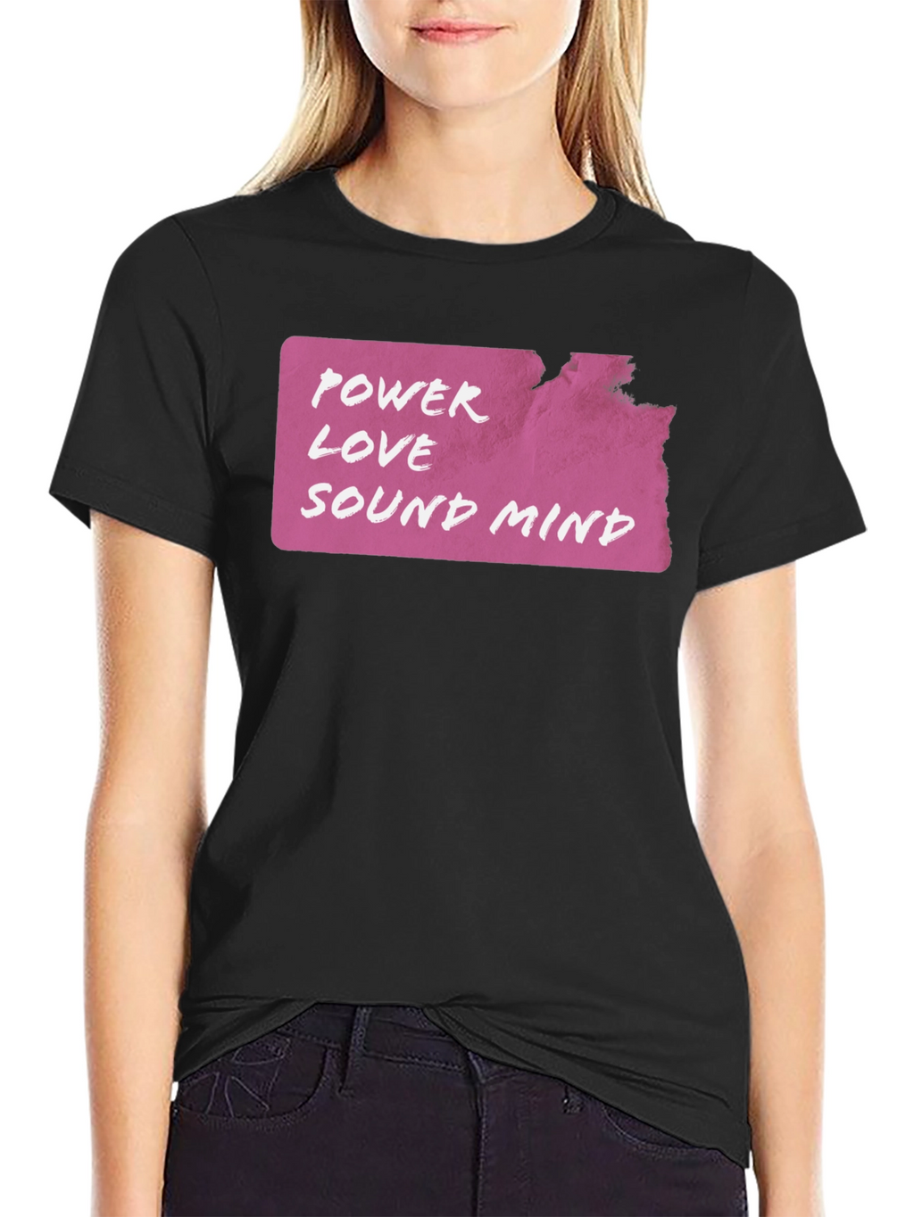 Power Love Sound Mind Graphic T-Shirt