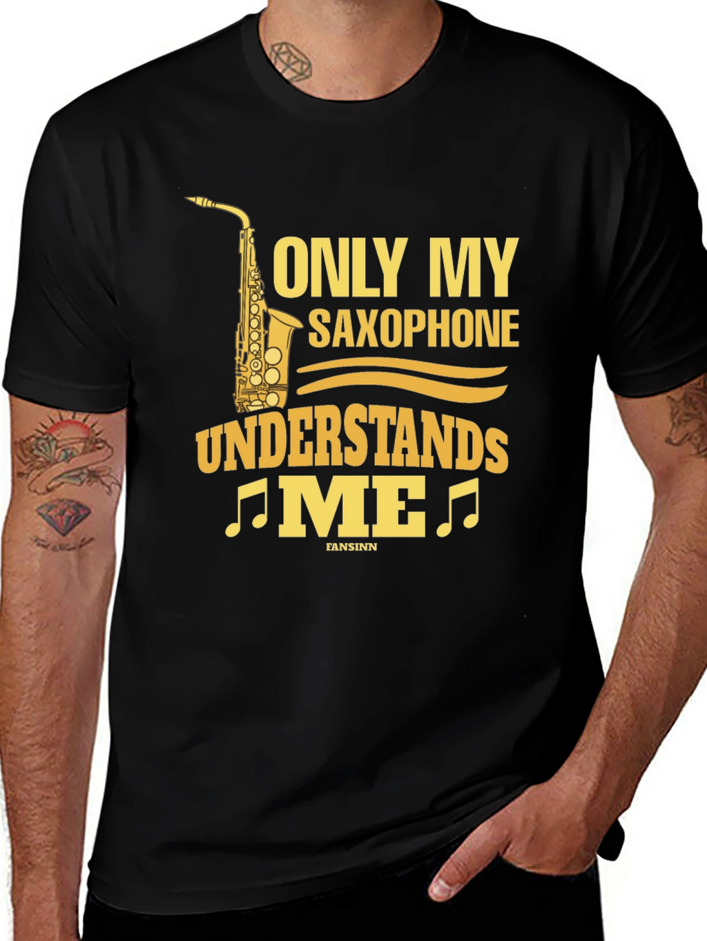 Saxophone Lover T-Shirt - Only My Saxophone Understands Me!